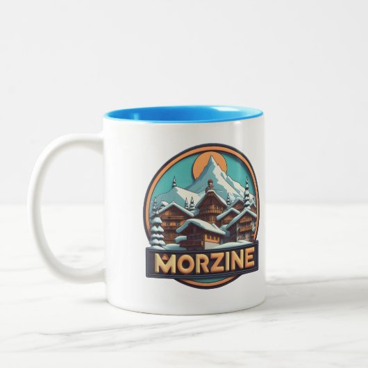 Morzine Ski Mug - Célébrez votre amour pour les Al (Gauche)