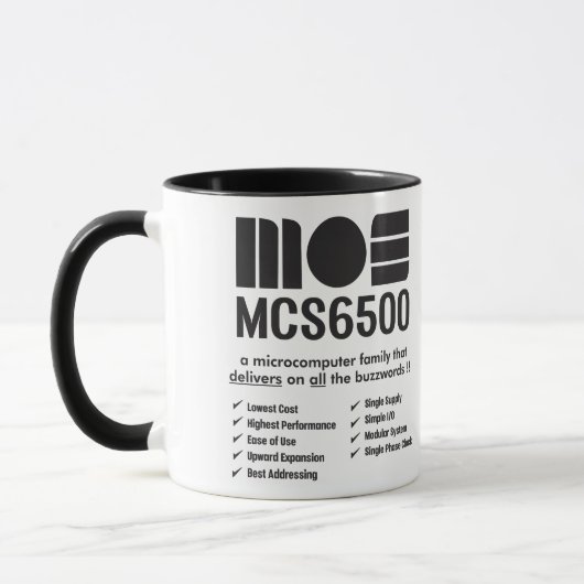 MOS 6500 Famille de microprocesseurs Mug (Gauche)