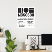 MOS 6500-reeks van Poster met microprocessors (Thuiskantoor)