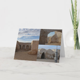 Mos Espa op de planeet Tatooine blanco card Kaart