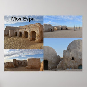 Mos Espa op de planeet Tatooine Poster