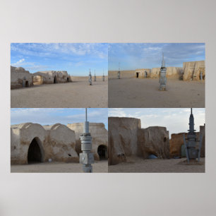 Mos Espa op de planeet Tatooine Poster