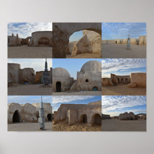 Mos Espa op de planeet Tatooine Poster