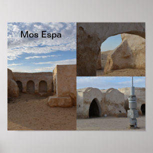 Mos Espa op de planeet Tatooine Poster