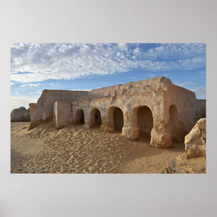 Mos Espa op de planeet Tatooine Poster