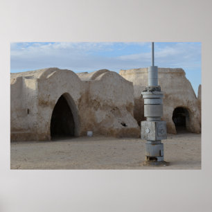 Mos Espa op planeet Tatooine Poster