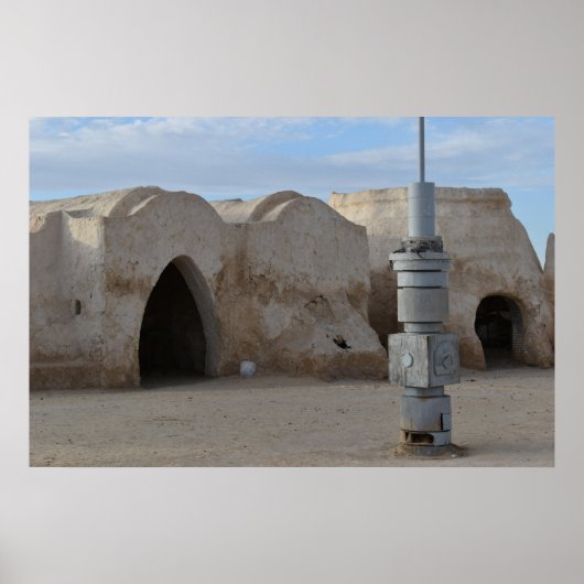 Mos Espa op planeet Tatooine Poster (Voorkant)