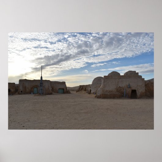 Mos Espa op planeet Tatooine Poster (Voorkant)