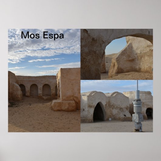 Mos Espa op planeet Tatooine Poster (Voorkant)