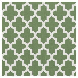 Mos Groene Marokkaanse Print Stof