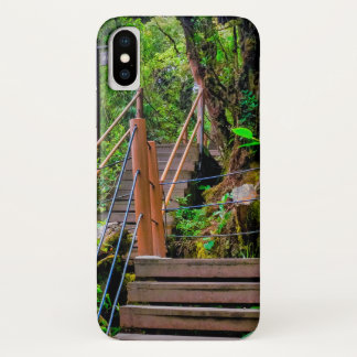 Mosachtig bos iPhone x hoesje