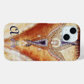 MOSAIC ANGEL MONOGRAM Case-Mate iPhone CASE (Achterkant (horizontaal))