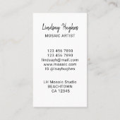 Mosaic Artiste Carte de visite d'entreprise (Dos)