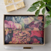 Mosaic Autumn Flowers Tissue Paper Tissuepapier (Geschenk)