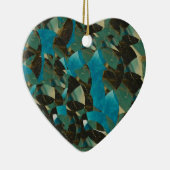 Mosaic Bleu Ornement Coeur (Droite)