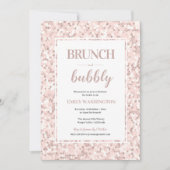 Mosaic Bridal douche Brunch & Bubbly Invitation (Devant)