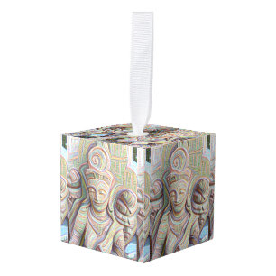 Mosaic buddha standbeeld kubus ornament