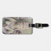 Mosaic buddha standbeeld Thunder_Cove Bagagelabel (Voorkant horizontaal)