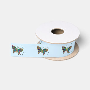 Mosaic Butterfly Blue Lint