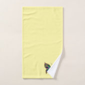 Mosaic Butterfly Yellow Bad Handdoek (Handdoek)