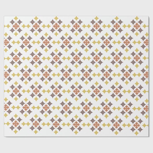Mosaic Cross Pattern Cadeaupapier (Vlak)