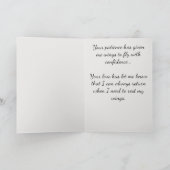 Mosaic Dank je Afstuderen College voor mama en pap Bedankkaart (Binnen)