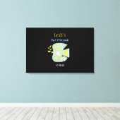 MOSAIC DOVE of PEACE Bat Mitzvah Sign-In Board Canvas Afdruk (Insitu (Houten vloer))