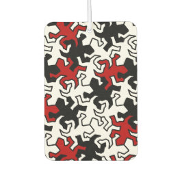 Mosaic Geckos Pattern - rood zwart wit Luchtverfrisser
