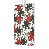 Mosaic Geckos Pattern - rood zwart wit Luchtverfrisser (Links)