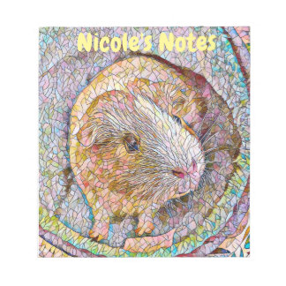 Mosaic Guinee Pig met Notitieboek Notitieblok