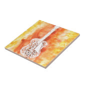 Mosaic Guitar Tegeltje (Zijkant)