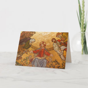 mosaic jesus wenskaart kaart