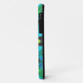 Mosaic Kaleidoscope Flower Blue Green and Oranje Case-Mate iPhone Case (Achterkant/links)