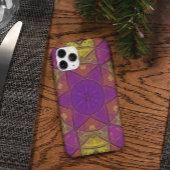 Mosaic Kaleidoscope Flower Pink and Yellow Case-Mate iPhone Case