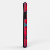 Mosaic Kaleidoscope Flower Red en Blue Case-Mate iPhone Case (Achterkant/rechts)