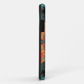 Mosaic Kaleidoscope Flower roze and Blauwgroen Case-Mate iPhone Case (Achterkant/rechts)