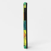 Mosaic Kaleidoscope Square Oranje Yellow and Green Case-Mate iPhone Case (Achterkant/links)