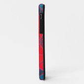 Mosaic Kaleidoscope Square Red en Blue Case-Mate iPhone Case (Achterkant/links)
