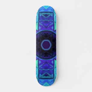 Mosaic Mandala Blue en Paars Skateboard