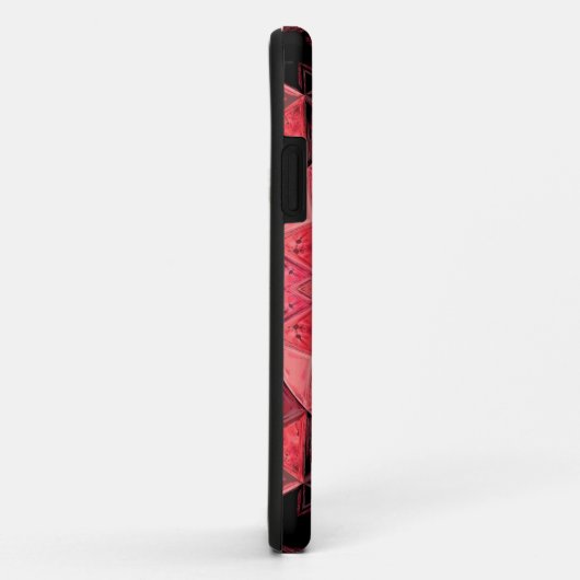 Mosaic Mandala Flower Pink and Black Case-Mate iPhone Case (Achterkant/rechts)