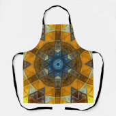 Mosaic Mandala Flower Yellow en Blue Schort (Voorkant)