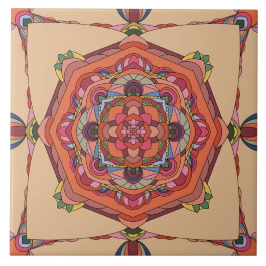 Mosaic Mandela Design #6 Tegeltje (Voorkant)