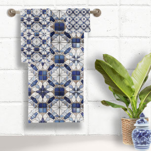 Mosaic Marocain Carrelage Motif#2 Bleu Blanc ID107
