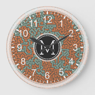 Mosaic Modern Monogram #14 Grote Klok