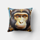 Mosaic Monkey Designer Coussin coussin Jets (Verso)