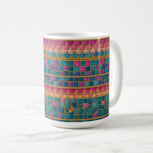 Mosaic pattern mug (Devant droit)