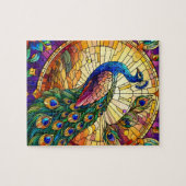 Mosaic Peacock Jigsaw Puzzle (Horizontal)