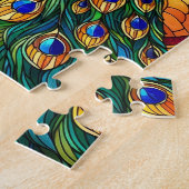 Mosaic Peacock Jigsaw Puzzle (Côté)