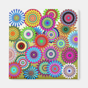 Mosaic Pinwheels Magneet