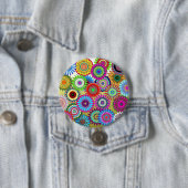 Mosaic Pinwheels Ronde Button 7,6 Cm (In situ)